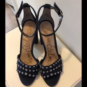 NWT Navy Sam Edelman Block Heels